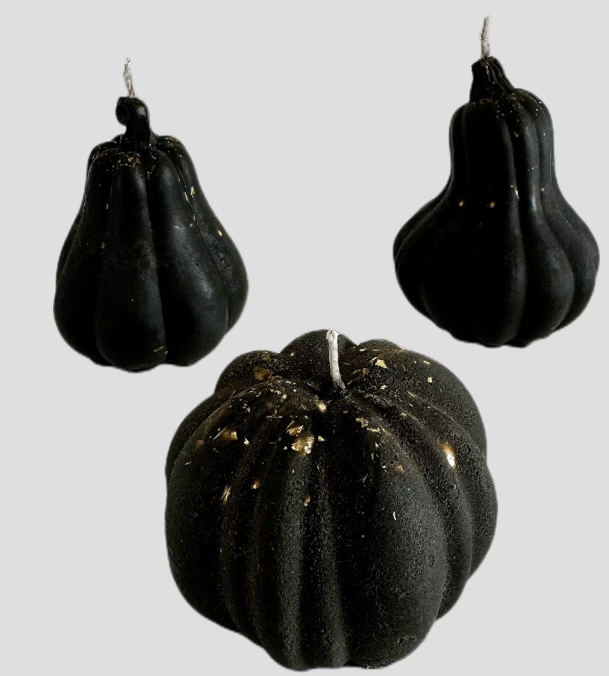 BLACK MARBLE PUMPKINS CANDLE BOX